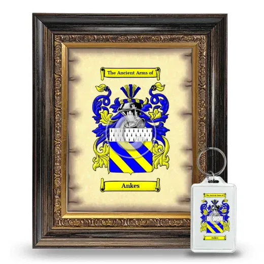 Ankes Framed Coat of Arms and Keychain - Heirloom