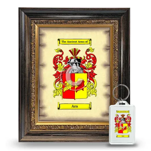 Arn Framed Coat of Arms and Keychain - Heirloom