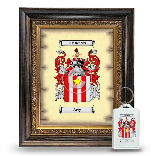 Arry Framed Coat of Arms and Keychain - Heirloom