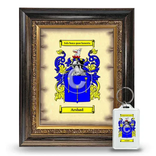 Arshad Framed Coat of Arms and Keychain - Heirloom