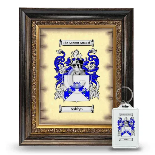 Ashlyn Framed Coat of Arms and Keychain - Heirloom