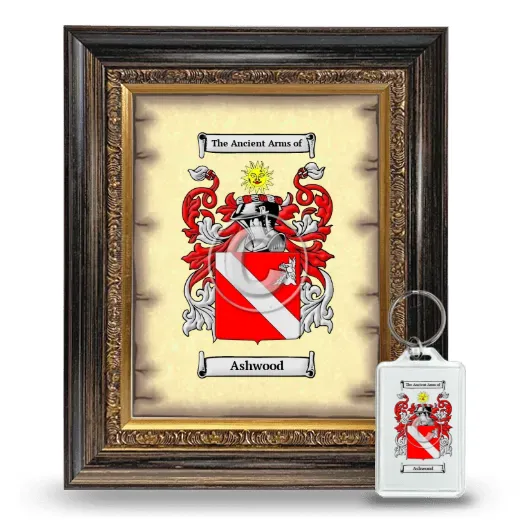 Ashwood Framed Coat of Arms and Keychain - Heirloom
