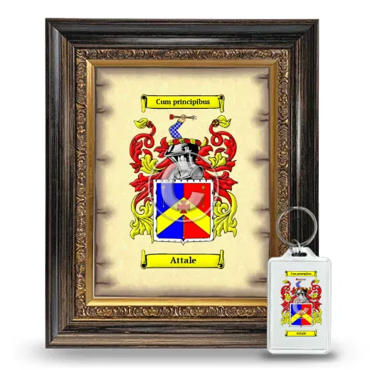 Attale Framed Coat of Arms and Keychain - Heirloom