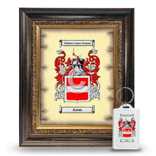 Axon Framed Coat of Arms and Keychain - Heirloom