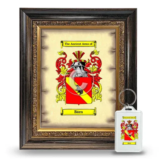 Bärn Framed Coat of Arms and Keychain - Heirloom