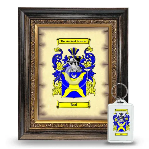 Bad Framed Coat of Arms and Keychain - Heirloom