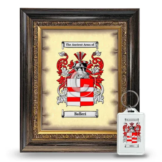 Balleri Framed Coat of Arms and Keychain - Heirloom