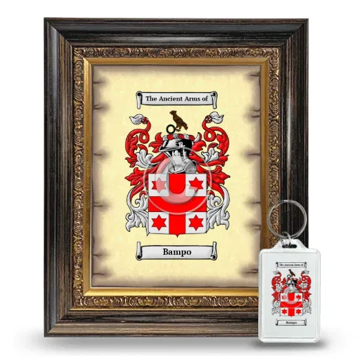 Bampo Framed Coat of Arms and Keychain - Heirloom