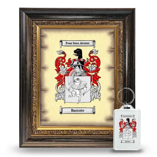 Barrote Framed Coat of Arms and Keychain - Heirloom