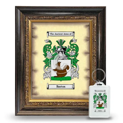 Bartos Framed Coat of Arms and Keychain - Heirloom