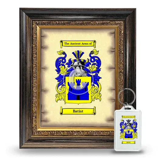 Batist Framed Coat of Arms and Keychain - Heirloom