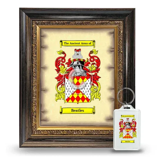Beatles Framed Coat of Arms and Keychain - Heirloom