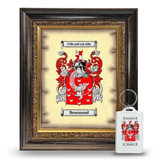Beaumond Framed Coat of Arms and Keychain - Heirloom
