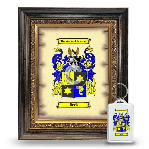 Bech Framed Coat of Arms and Keychain - Heirloom