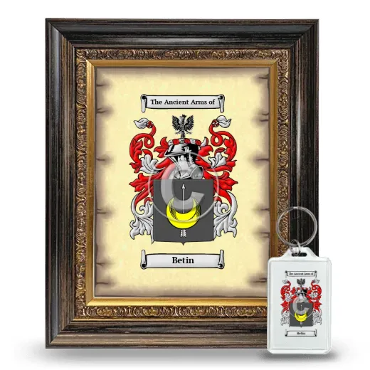 Betin Framed Coat of Arms and Keychain - Heirloom