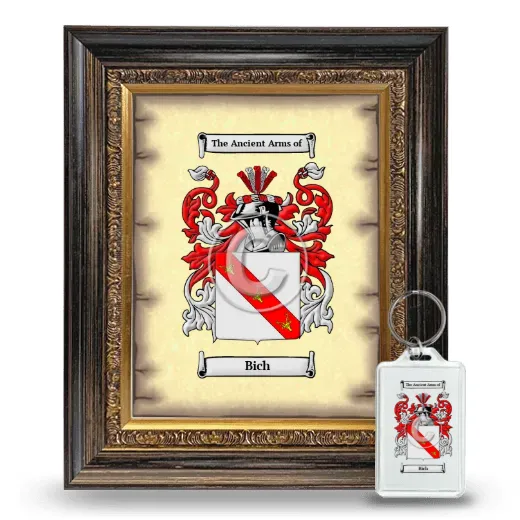 Bich Framed Coat of Arms and Keychain - Heirloom