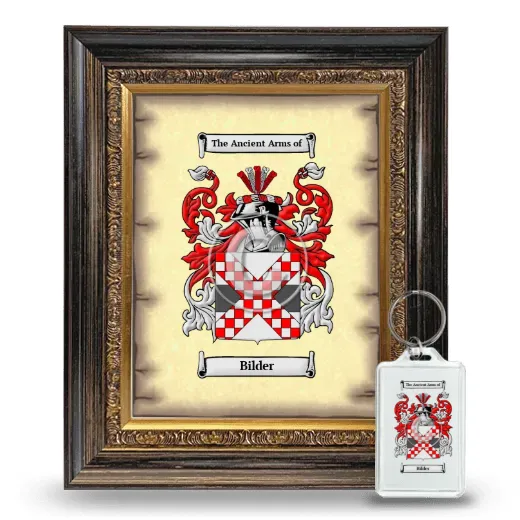Bilder Framed Coat of Arms and Keychain - Heirloom