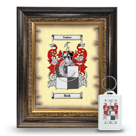 Bink Framed Coat of Arms and Keychain - Heirloom