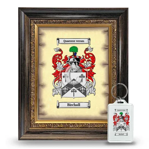 Birchall Framed Coat of Arms and Keychain - Heirloom