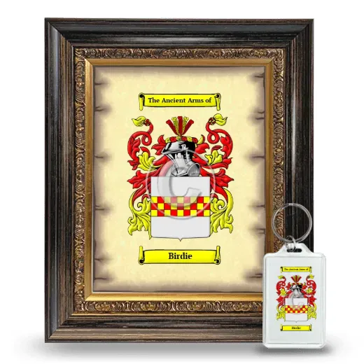 Birdie Framed Coat of Arms and Keychain - Heirloom