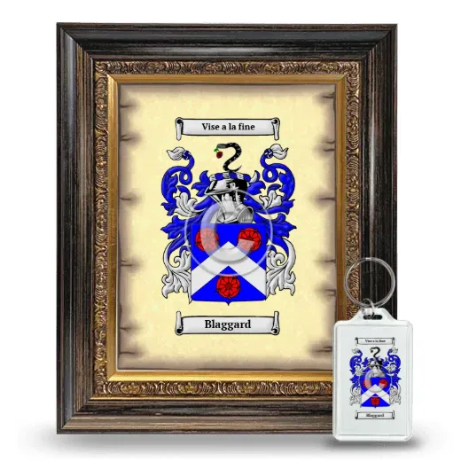 Blaggard Framed Coat of Arms and Keychain - Heirloom