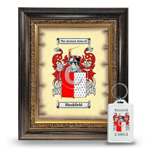 Blankfield Framed Coat of Arms and Keychain - Heirloom