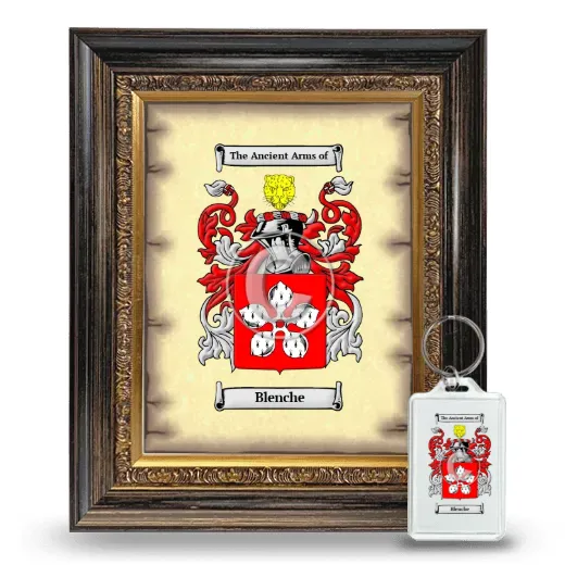Blenche Framed Coat of Arms and Keychain - Heirloom