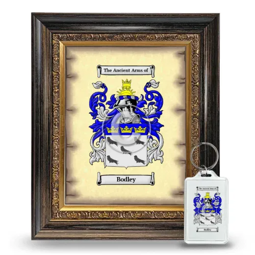 Bodley Framed Coat of Arms and Keychain - Heirloom