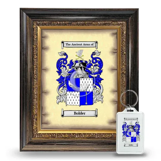 Bolder Framed Coat of Arms and Keychain - Heirloom