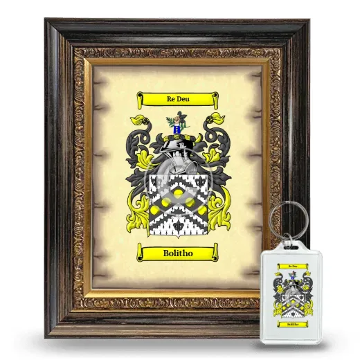 Bolitho Framed Coat of Arms and Keychain - Heirloom