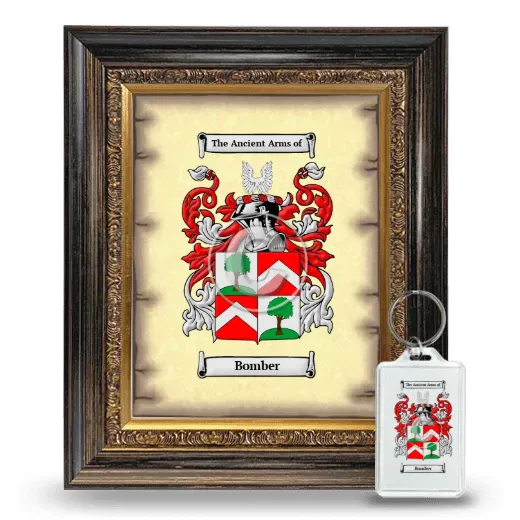 Bomber Framed Coat of Arms and Keychain - Heirloom