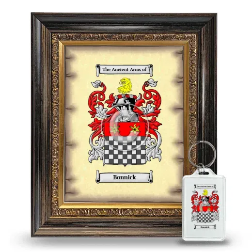 Bonnick Framed Coat of Arms and Keychain - Heirloom