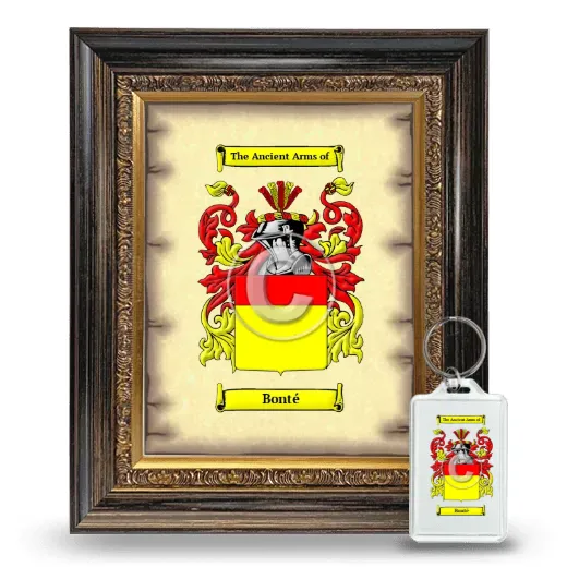 Bonté Framed Coat of Arms and Keychain - Heirloom