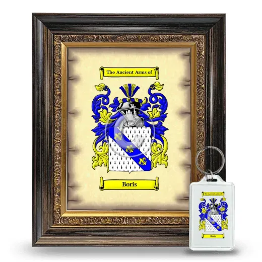 Boris Framed Coat of Arms and Keychain - Heirloom