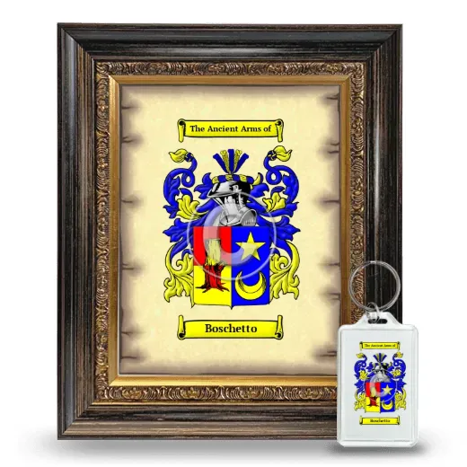 Boschetto Framed Coat of Arms and Keychain - Heirloom