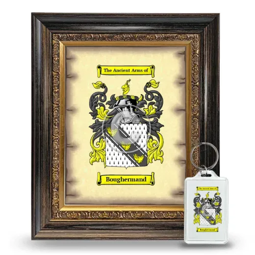 Boughermand Framed Coat of Arms and Keychain - Heirloom