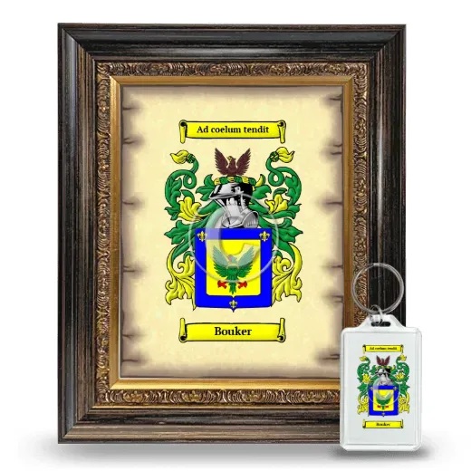 Bouker Framed Coat of Arms and Keychain - Heirloom
