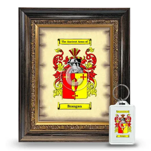 Brangan Framed Coat of Arms and Keychain - Heirloom