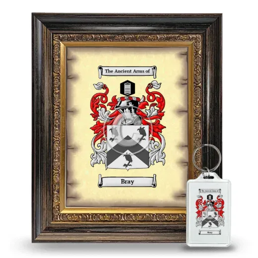 Bray Framed Coat of Arms and Keychain - Heirloom