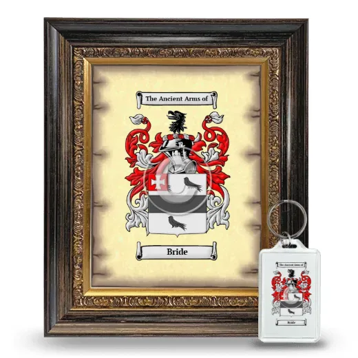 Bride Framed Coat of Arms and Keychain - Heirloom