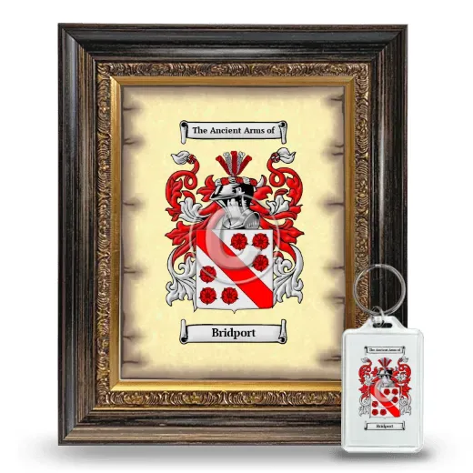 Bridport Framed Coat of Arms and Keychain - Heirloom