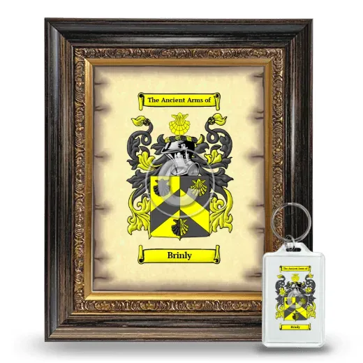 Brinly Framed Coat of Arms and Keychain - Heirloom