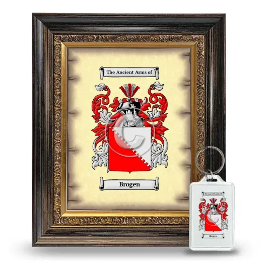 Brogen Framed Coat of Arms and Keychain - Heirloom