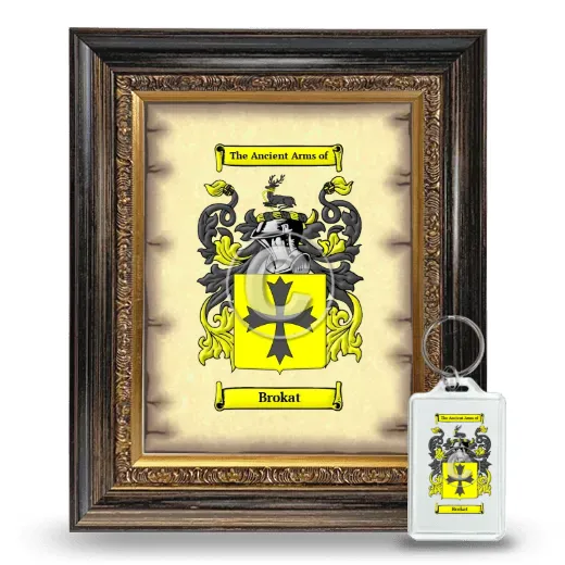 Brokat Framed Coat of Arms and Keychain - Heirloom