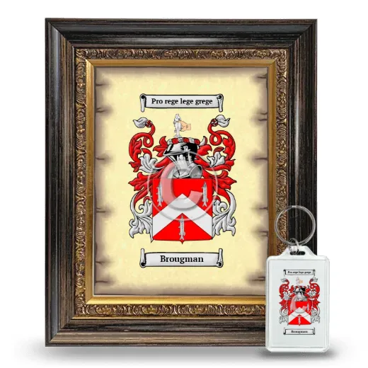 Brougman Framed Coat of Arms and Keychain - Heirloom