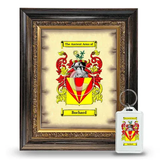 Buchard Framed Coat of Arms and Keychain - Heirloom