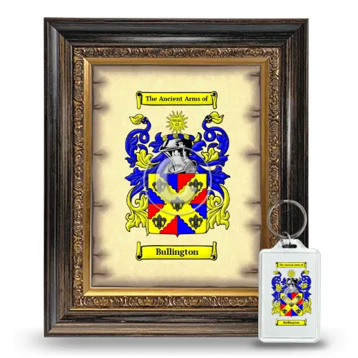 Bullington Framed Coat of Arms and Keychain - Heirloom