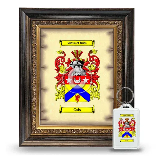 Cais Framed Coat of Arms and Keychain - Heirloom