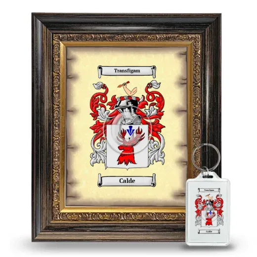 Calde Framed Coat of Arms and Keychain - Heirloom