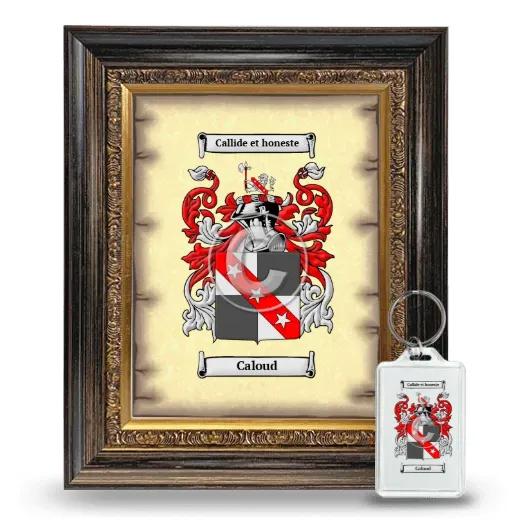 Caloud Framed Coat of Arms and Keychain - Heirloom
